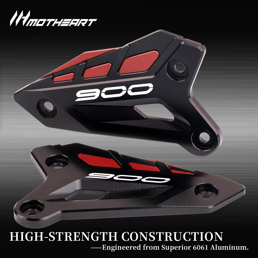 MotHeart Motorcycle Rear Pedal Heel Guard for Z900 2017-2024 Z900SE 2022-2024 Durable Protective Plate Z900 z900se Parts (Red)