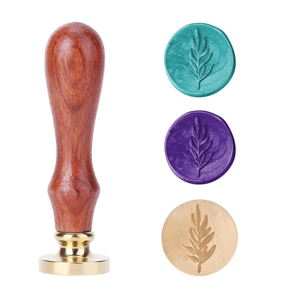 Plant Seal Flower Seal Wax Seal Stamp Retro Antique Sealing Wax Scrapbooking Stamps Wedding Decorative Invitation Cards