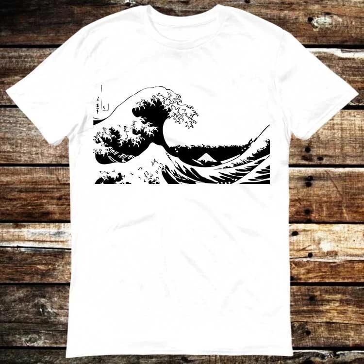 The Great Ramen off Kanagawa Hokusai Water of Wave Japanese T Shirt 6207 S