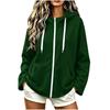 Women's Casual Loose Fit Color Hooded Long Sleeve Sweatshirt with Front Pocket