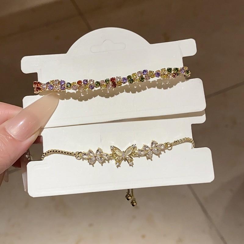 Tierformige Kupfer-Handkette mit Zirkondekoration für Damen