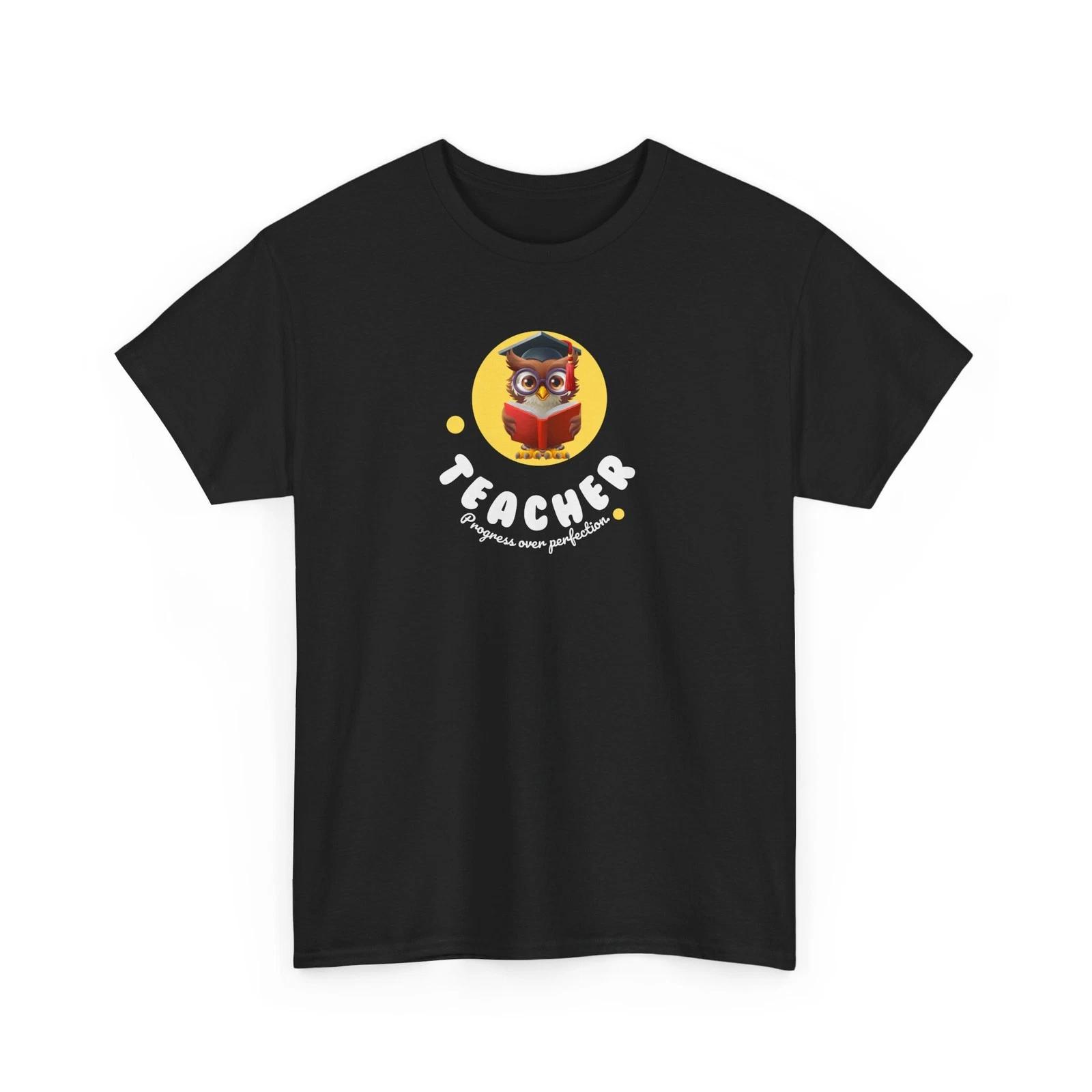 Teacher Progress Over Perfection T shirt – Motivational Tee- Teacher Gift L