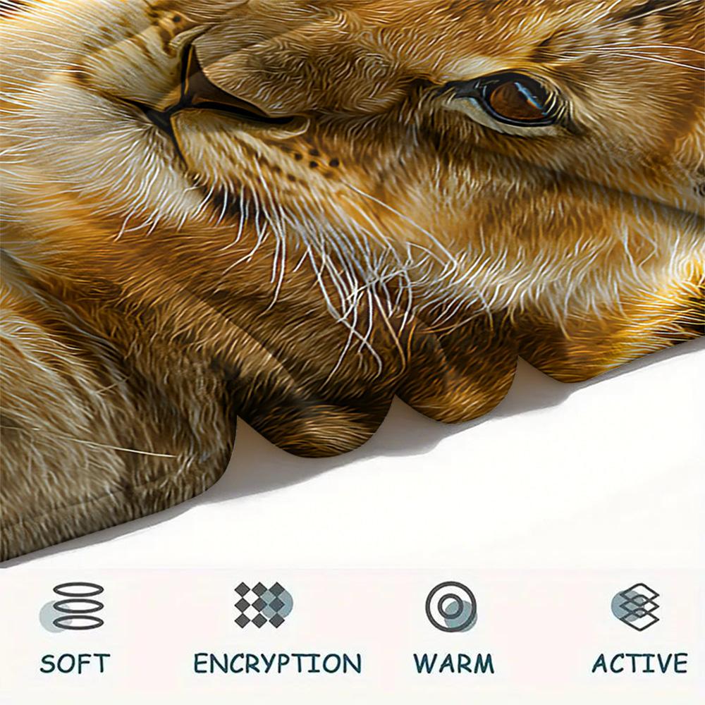 Lion Cub Print Flannel Blanket, High Quality Comfortable for All Seasons, Home Decor, Warmth and Comfort, Perfect for Christmas Gifts