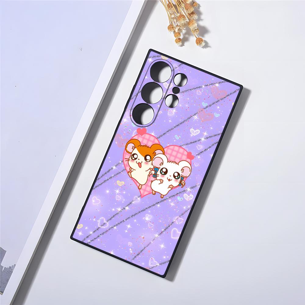 Hamtaro Cute Hamster Mouse Phone Case For Samsung S24 Ultra S23 Fe S22 S20 S21 Plus Galaxy A54 A34 A24 A53 Note 20 Cover