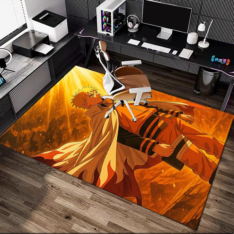 1pc Area Rug Appropriate for Office, naruto Carpet, Versatile Printed Chair Rug, Durable Home Sofa Carpet