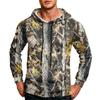 Men's Printed Casual Hoodie with Pocket and Drawstring for Everyday Wear
