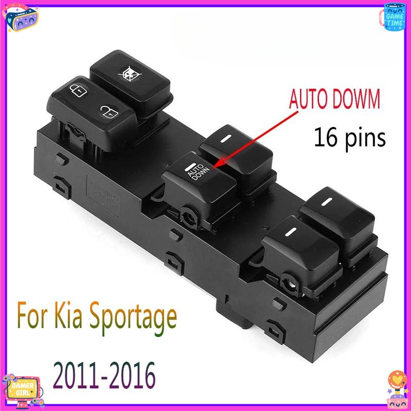 

Front Left Electric Master Power Window Control Switch Button for Kia Sportage 2011 2012 2013 2014 2015 2016 Car Accessories