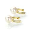 2024 Design Earrings, Retro Man-Made Pearl Earrings For Women, Simple Temperament Versatile Ear Buckles