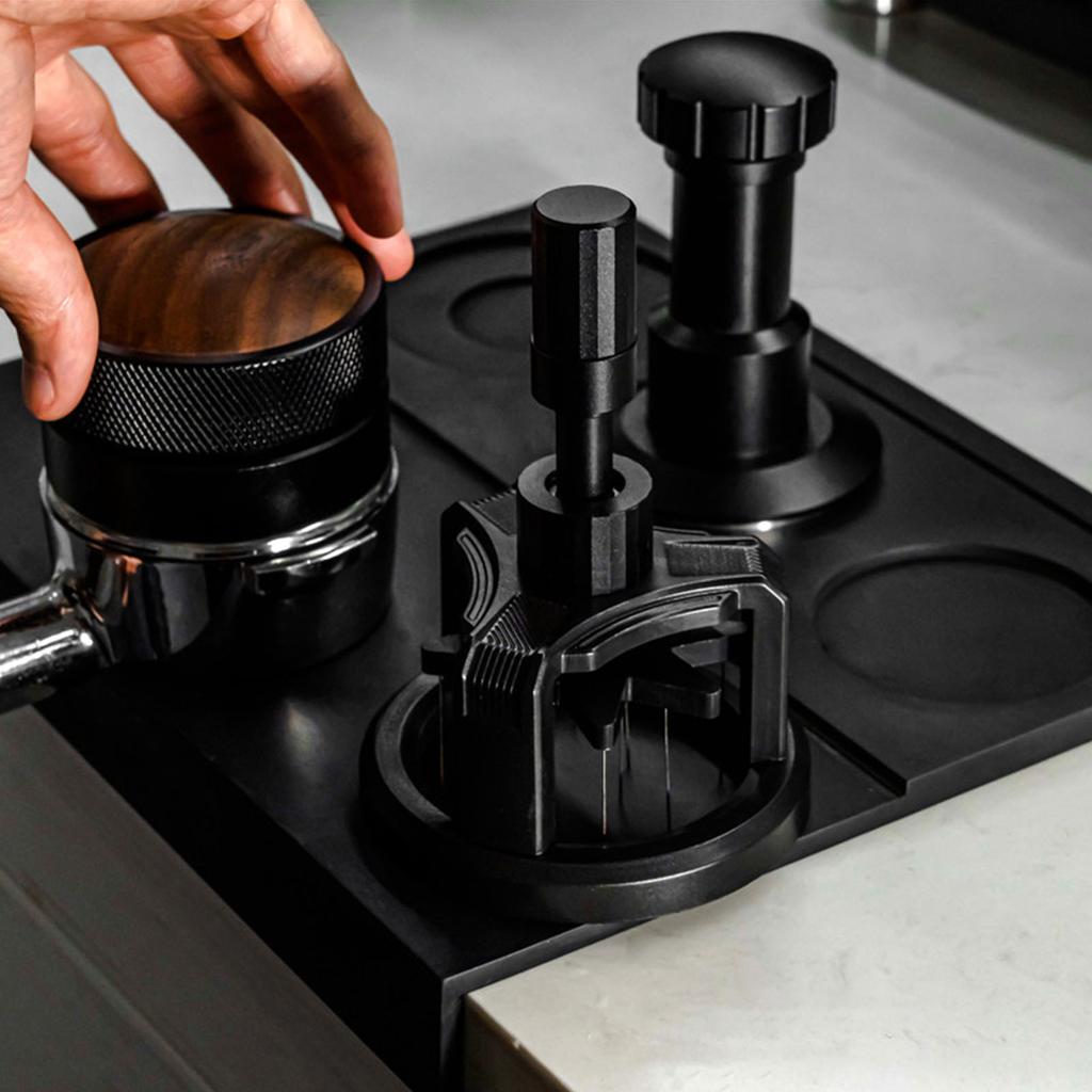 Coffee Stirrer with Adjustable Needle Height and Magnetic Base Rotating Espresso Powder Distributor Coffee Accessories