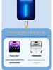 Color Contrast Spring Data Cable: Retractable Fast Charger for Huawei & Apple