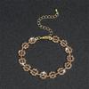 European & American Retro High-End Rhinestone Anklet for Women: Non-Fading, Niche Design, Light Luxury Foot Jewelry