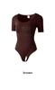 Women's Short Sleeve Tummy Control Shapewear Bodysuit