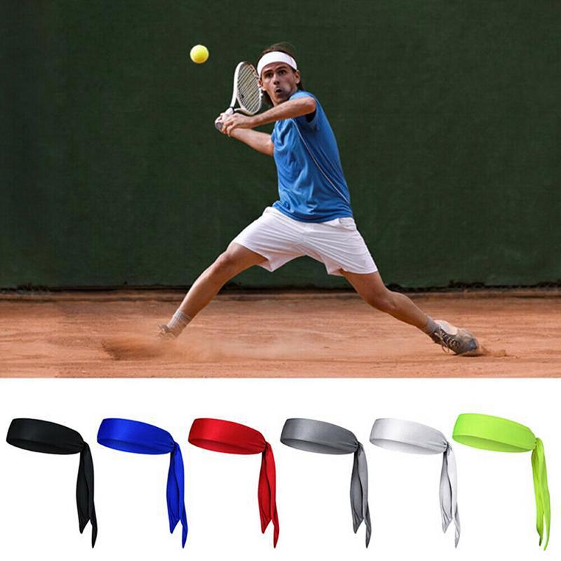 Men Women Head Tie Headband Outdoor Sport Headband Sweat Band Hair Sweatband