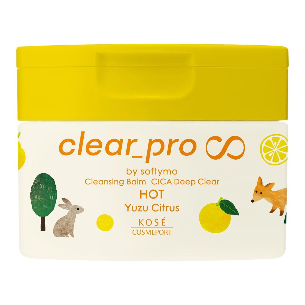 KOSE Softymo Clear Pro Balsam Oczyszczający CICA Deep Clear Hot Yuzu Citrus