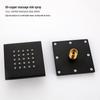 Wall-Mounted Thermostatic LED Shower Set with Digital Display and All-Copper Fixtures