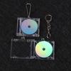 Mini CD Case Keychain for DIY Backpack Decor  Blank Album Shape 1PC Retro Music Album Pendant  Bag Hanging Accessory Creative