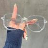 Anti-blue Light Glasses Slimming Polygonal Glasses Fashionable Bare Face Small Flat Light Glasses 819