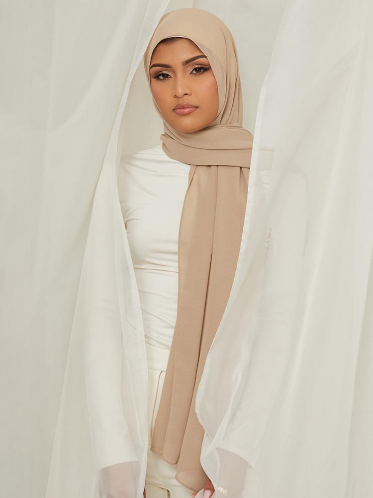 Premium Chiffon Hijab Scarf Malaysian Hijab Shawls Scarf Women Solid Color Head Wrap Tudung Bawal