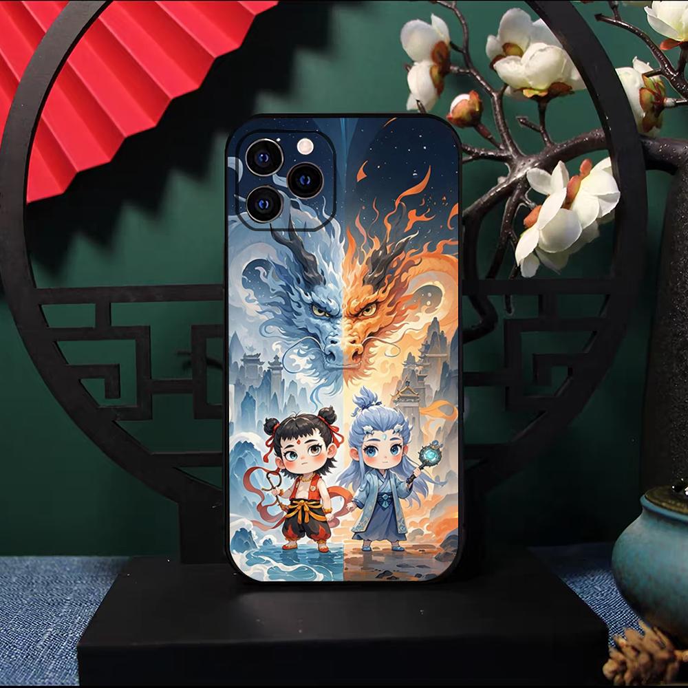 Chinese Movie Nezha Phone Case For IPhone 17 Pro Max 16 15 14 Pro Max 13 11 X Xs Xr 8 7Plus Silicone Cover