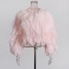 Elegant Ruffle Patchwork Round Neck Top for Women - 2026 Spring/Autumn Collection