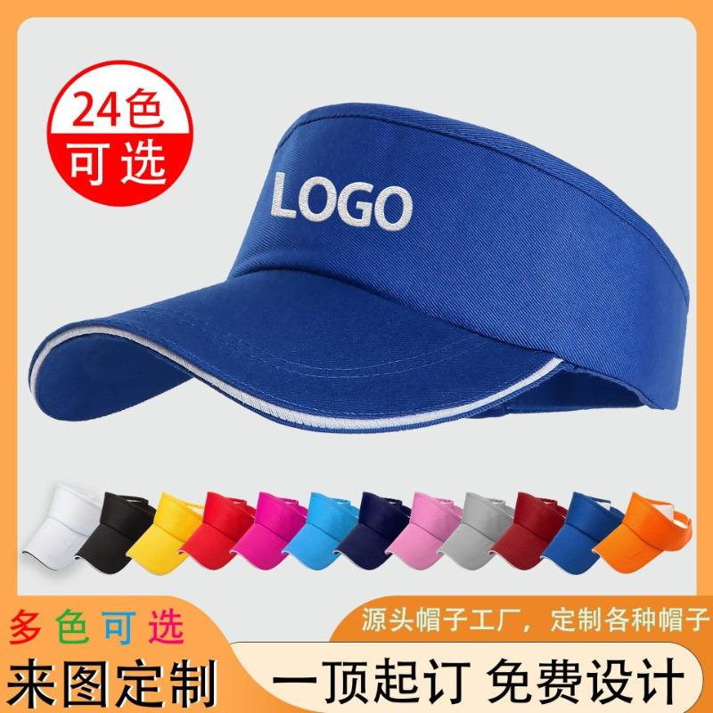 Summer Travel Sunscreen Empty Top Hat Baseball Cap Embroidery