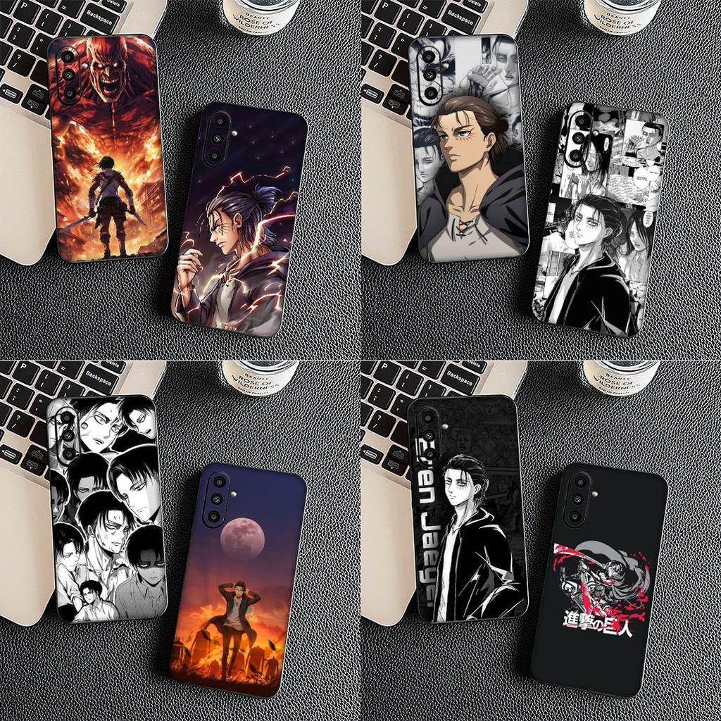 Casing for Samsung Galaxy S22 S21 S20 FE Ultra Plus A07 A17 A15 A16 A25 A57 A37 Cover Phone Case Attack on titan levi Wallpaper