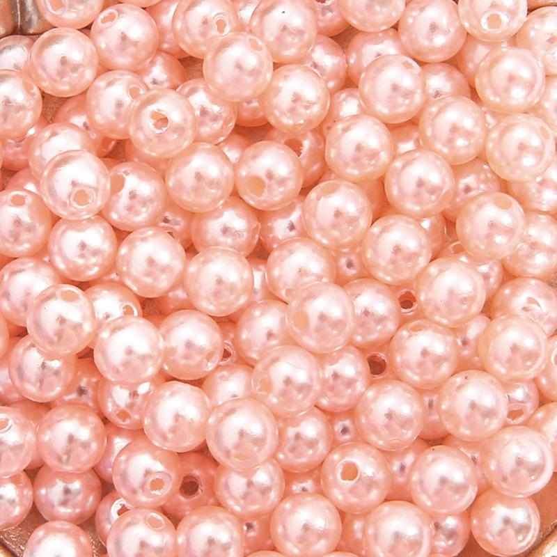 ABS Perforated Pearl-Like Beads for DIY Earrings, Bracelets, Ancient Style Hairpins