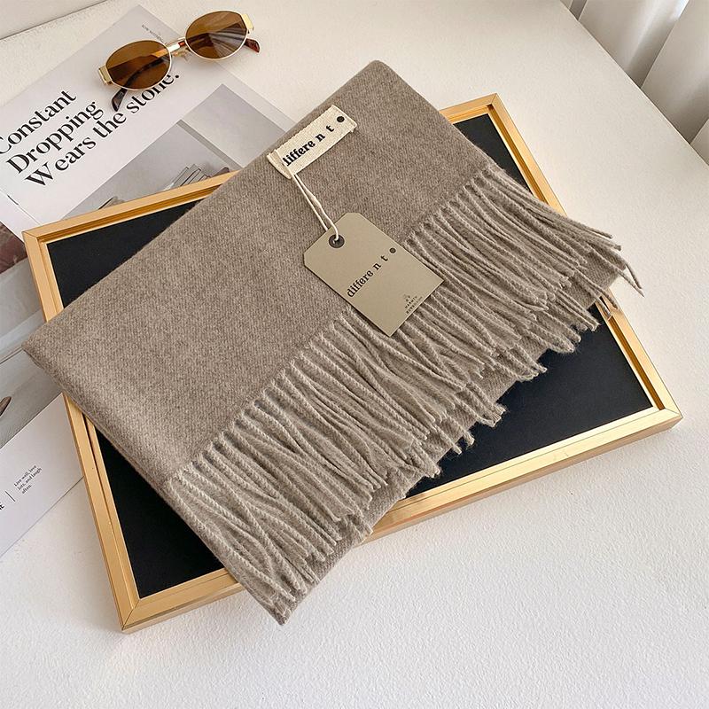 45 Color Winter Scarf For Women Long Warm Cashmere Scarves Hijab Solid Lady Shawl Wrap Female Pashmina Bandana Head Stole