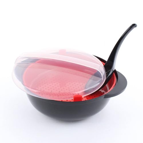 NEIGHBOR CLOWN Ramen Maker, Noodle Maker for Udon, Yakisoba, and Soba Noodles, Instant Noodles, Microwave Cookware, Grill Pot, RC Sticker Included, Ma