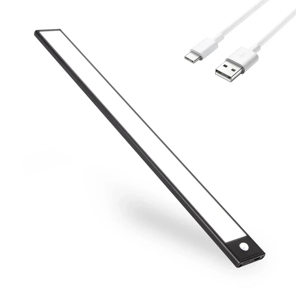 Schrankleuchte USB-wiederaufladbar Bewegungssensor LED-Licht für Küche Kleiderschrank Schrankbeleuchtung 20cm/30cm/40cm LED-Nachtlicht