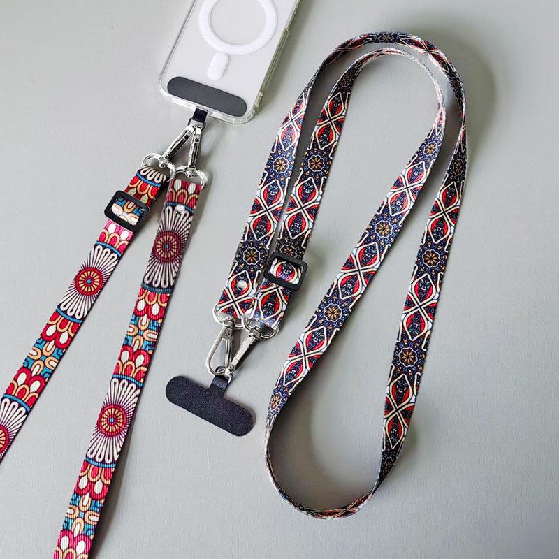 Adjustable Mobile Phone Lanyard Crossbody Neck Strap Hanging Cord Key Anti Loss Rope With Gasket Universal For All Phone Case