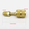 2pcs R410A Adapter 5/16 inches SAE Female to 1/4 inches SAE Male Flare for Air Conditioners HVAC