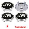 New 2026 4pcs 56mm Car Wheel Badge Center Sticker 60mm Wheel Hubcap Cover Accessorie For VW golf Passat R Rline GTI Polo CADDY Beetle zs0