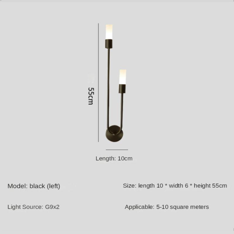 Modern Led Wall Lamps Bedroom Bedside Interior Wall Light Living Room Background Wall Corridor Gold Wall Sconce Indoor  Lighting