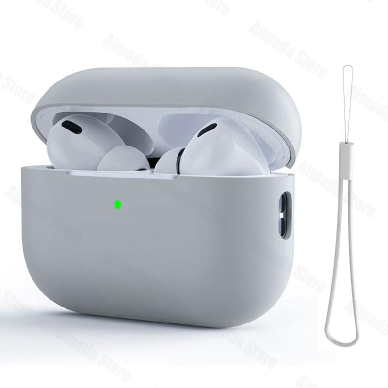 Case For Airpods Pro 2 Silicone Solid Wireless Headphone Cover For Apple Air Pod Pro2 2nd Generation Protective Shell