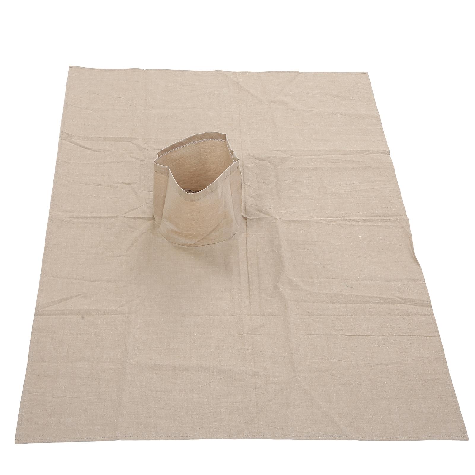 Beauty Salon Massage Bed Sheet Cotton Massage Table Cover With Face Hole (70 X 100cm)Khaki
