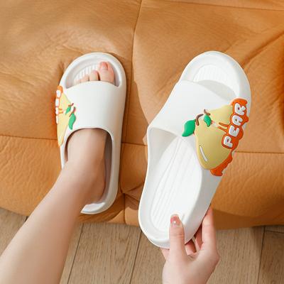 Fashion Slippers Women Summer Shoes  Cartoon Fruit Designer Slides Couples Home Flats Bathroom Slipper Soft Beach Flip Flops 2024