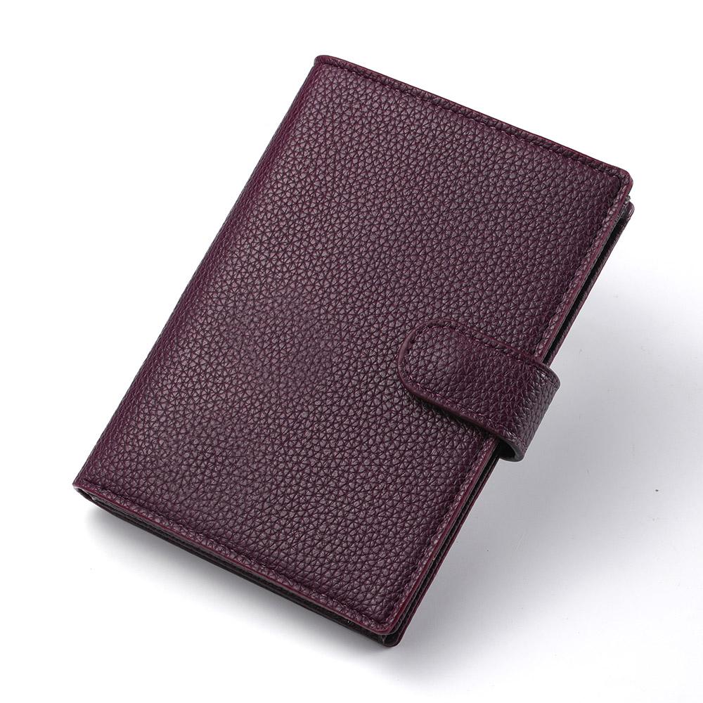 Men Leather Long Wallet Large Capacity Card Holder Passport Pocket Zipper Coin Purse Business Clutch Wallet Unisex Travel Organizer Clutch