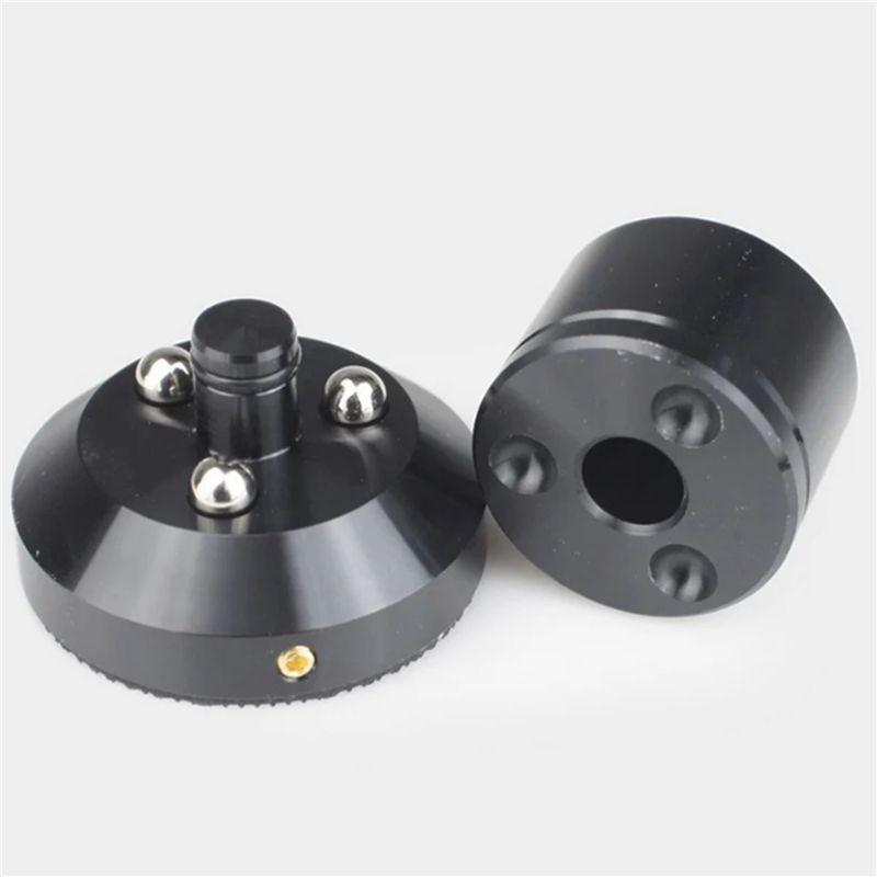ABWR-12X Speaker Isolation Stand Lead Alloy Adjustable Tray Pad Ball Foot Speaker Stand Isolation Feet Spike Black