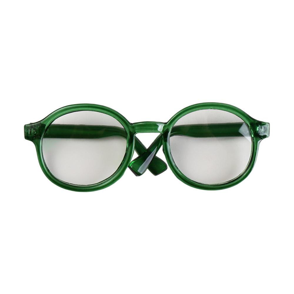 Accessory Transparent Plastic Glasses Plastic Transparent Round Transparent Glasses Round Miniature Round Glasses Children