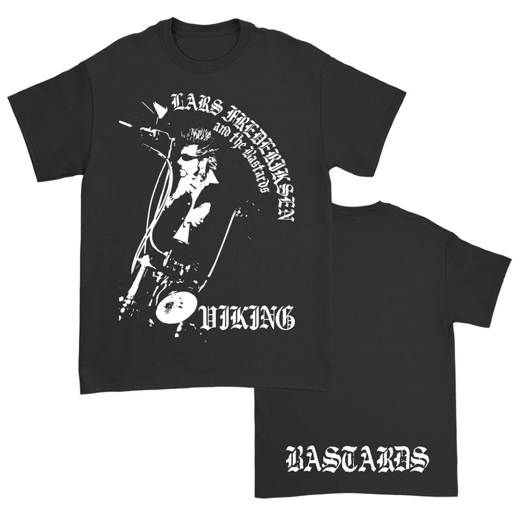 Mode Hip Hop Unisex T-Shirt Rancid Band Sänger Lars Frederiksen T-Shirt Baumwolle Schwarz Druck Oversized Kurze Ärmel Unisex Damen