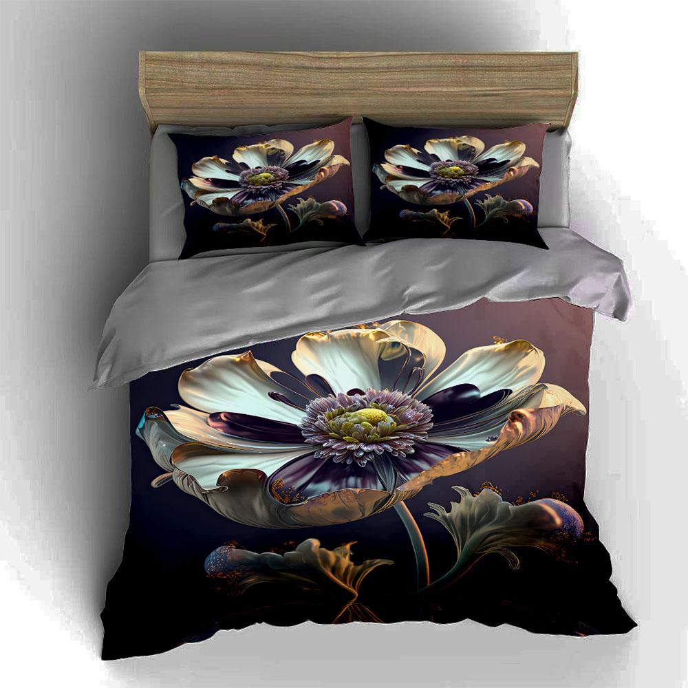 Elegant Floral Design. Bedding Duvet Cover Sets Duvet Covers Pillowcases Gifts (1 * Duvet Cover 2 * Pillowcases, Without Duvet Insert)