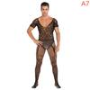 Plus Size Gay Mens Underwear Body Stocking Bodysuit Sexy Gay Underwear Transparent Sexy Underwear for Gay Men