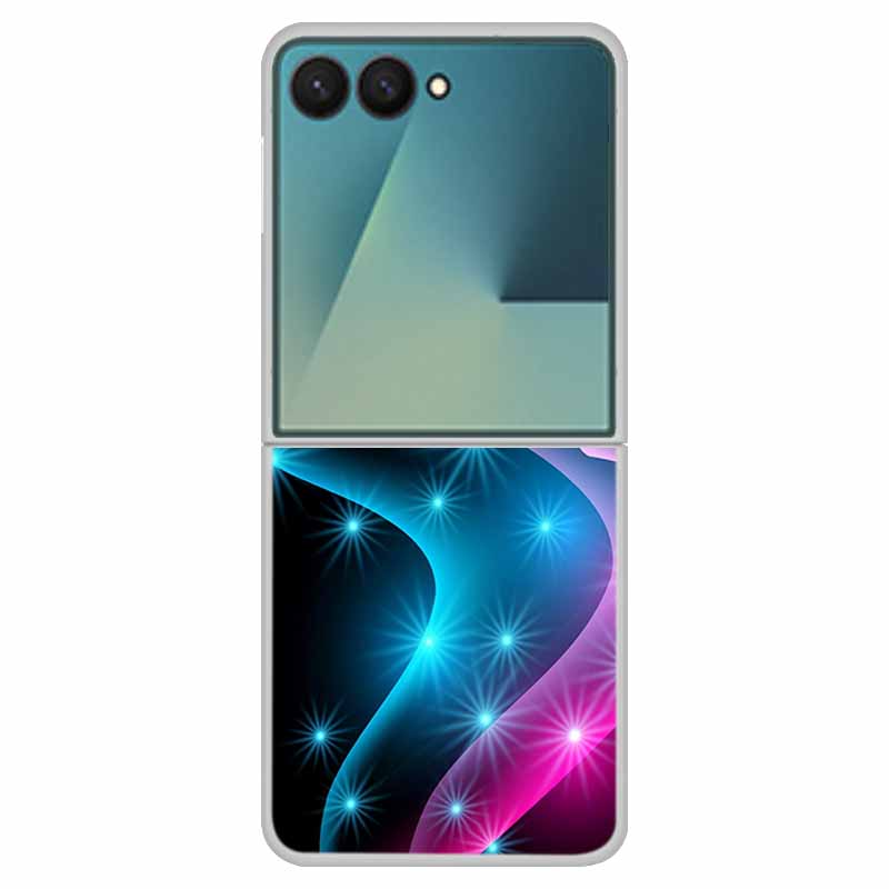 Funda For SAMSUNG Z Flip 7 Cases Marble Clear Hard PC Phone Back Cover for Galaxy Z Flip7 5G Back Cover ZFlip7 Transparent Shell