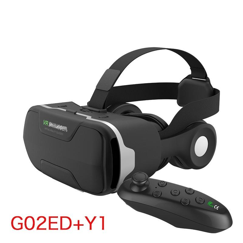 

Blu-Ray Окуляри віртуальної реальності Стерео HD IMAX 3D Окуляри Google Cardboard Box, Підтримка геймпада G02ED+Y1 Gamepad чорний