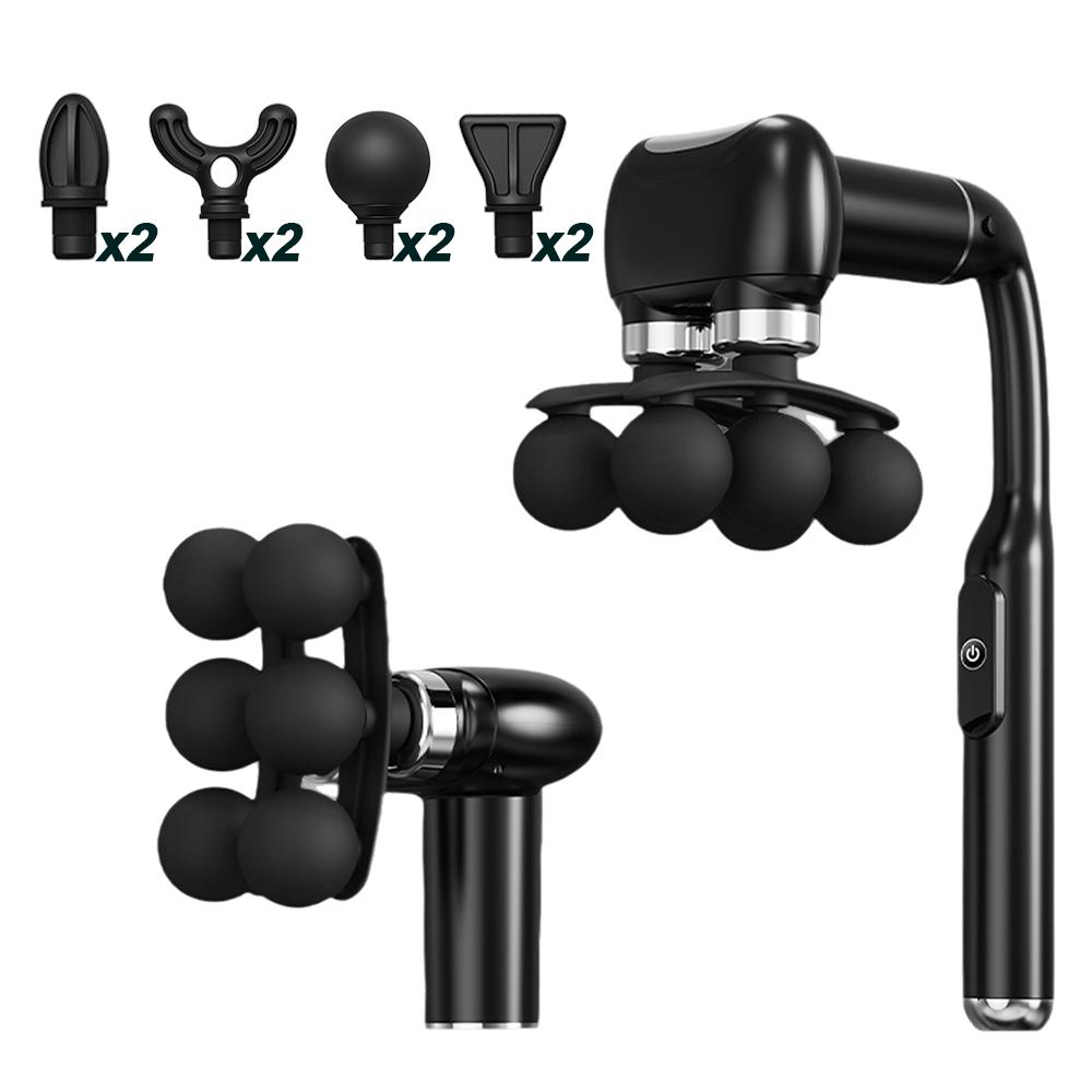 

2026 Smart Electric Fascia Gun Body Massage Machine Hammer Home Handheld Hammer Back Deep Tissue Muscle Relaxation Massage Gun чёрный