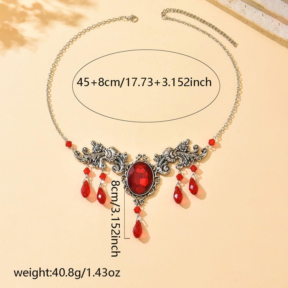 Gothic Hollow Skull Flower Choker: High-End Halloween Necklace for Women