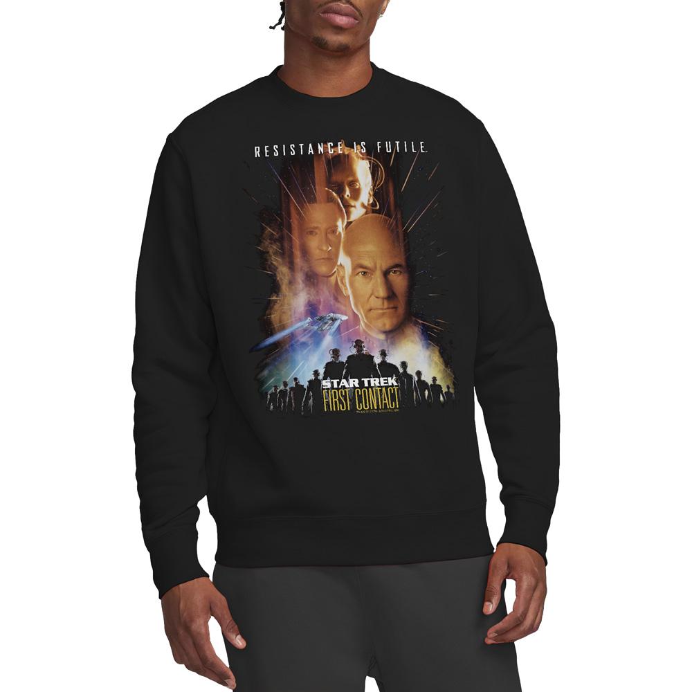 Star Trek Unisex Adult First Contact Sweatshirt