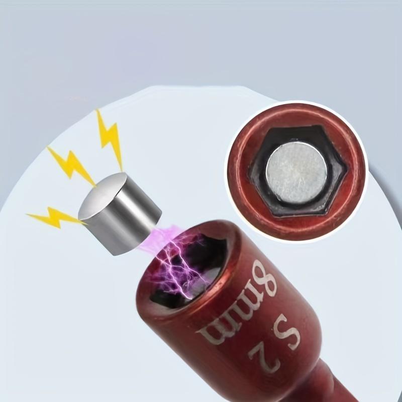 1/3 Stück S2 Stark Magnetisch Sechskant Schraubendreherkopf Luft/Diesel Schraubendreherkopf Elektrischer Magnetismus Innensechskant Schraubendreher Bit