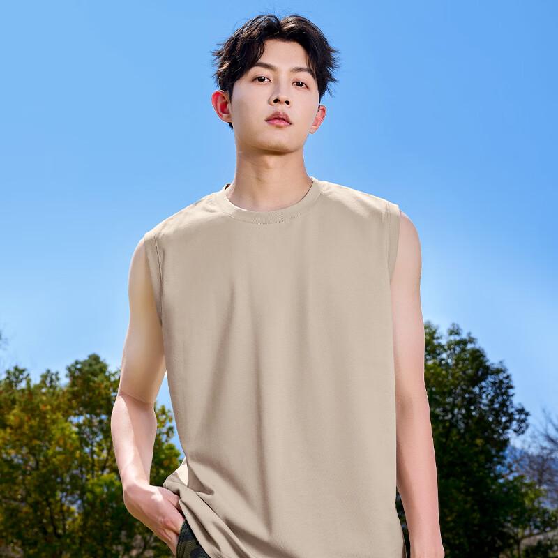 Men's Pure Cotton Round Neck Sleeveless Vest